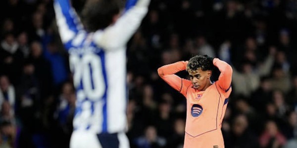 看球网-倒霉到家了，对阵皇社巴萨三个进球被吹、五次击中门框